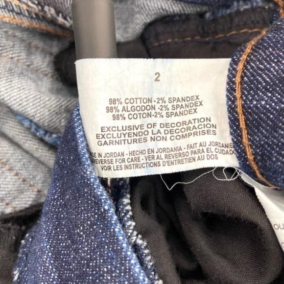 Nine West East End Capri Jeans Midrise Roll Tab 2 - Picture 9 of 11